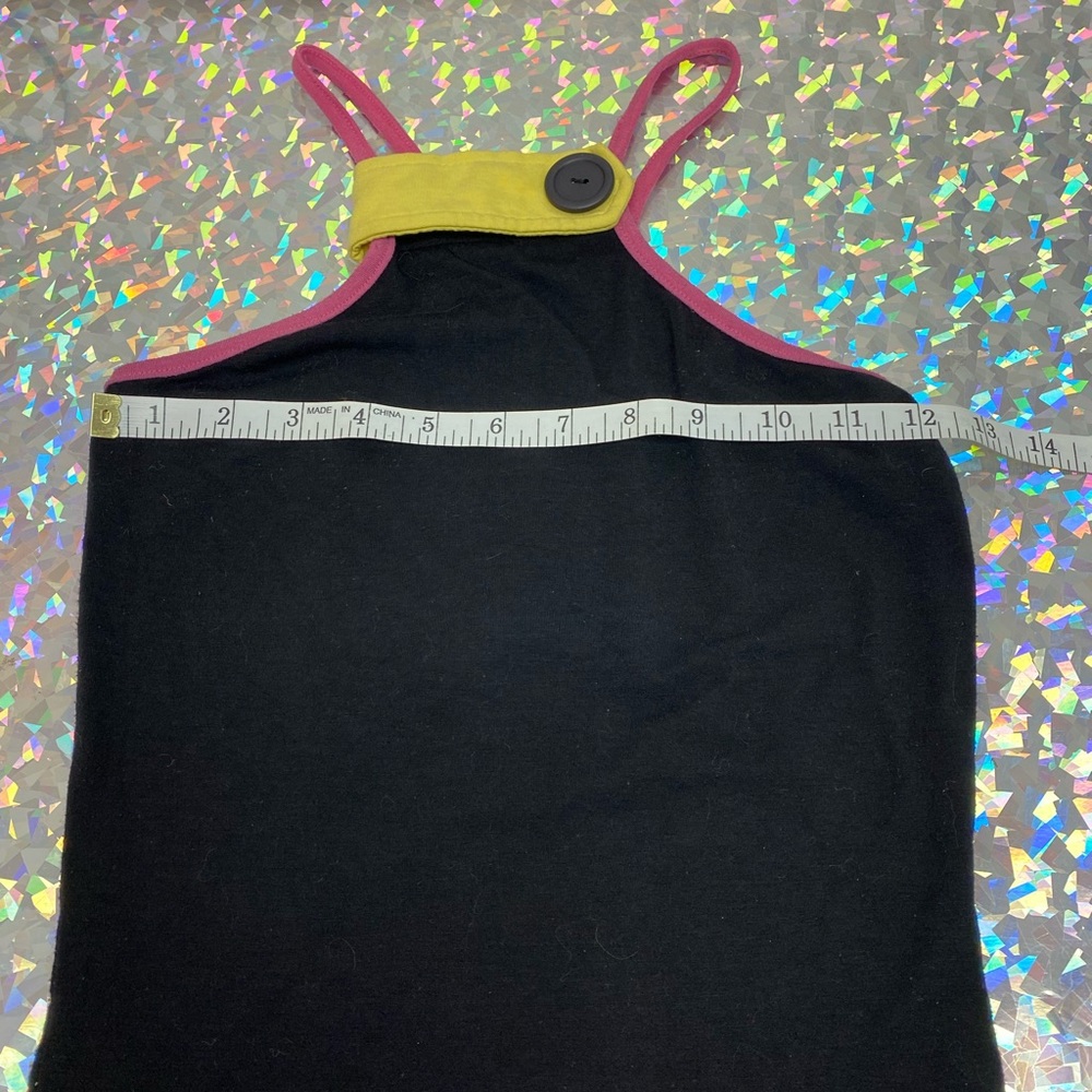 Y2K Outfit Low Rise Black Shorts Coquette Top Kawaii Bows Buttons XS 3 Juniors - Picture 7 of 16